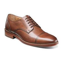 white dress teenage Florsheim Vibe Men's Cognac Leather Lace Up Wingtip Oxford Dress Shoes –  The Suit Depot main image 0