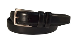 Danbury 32mm Genuine Leather Casual Belt - Black