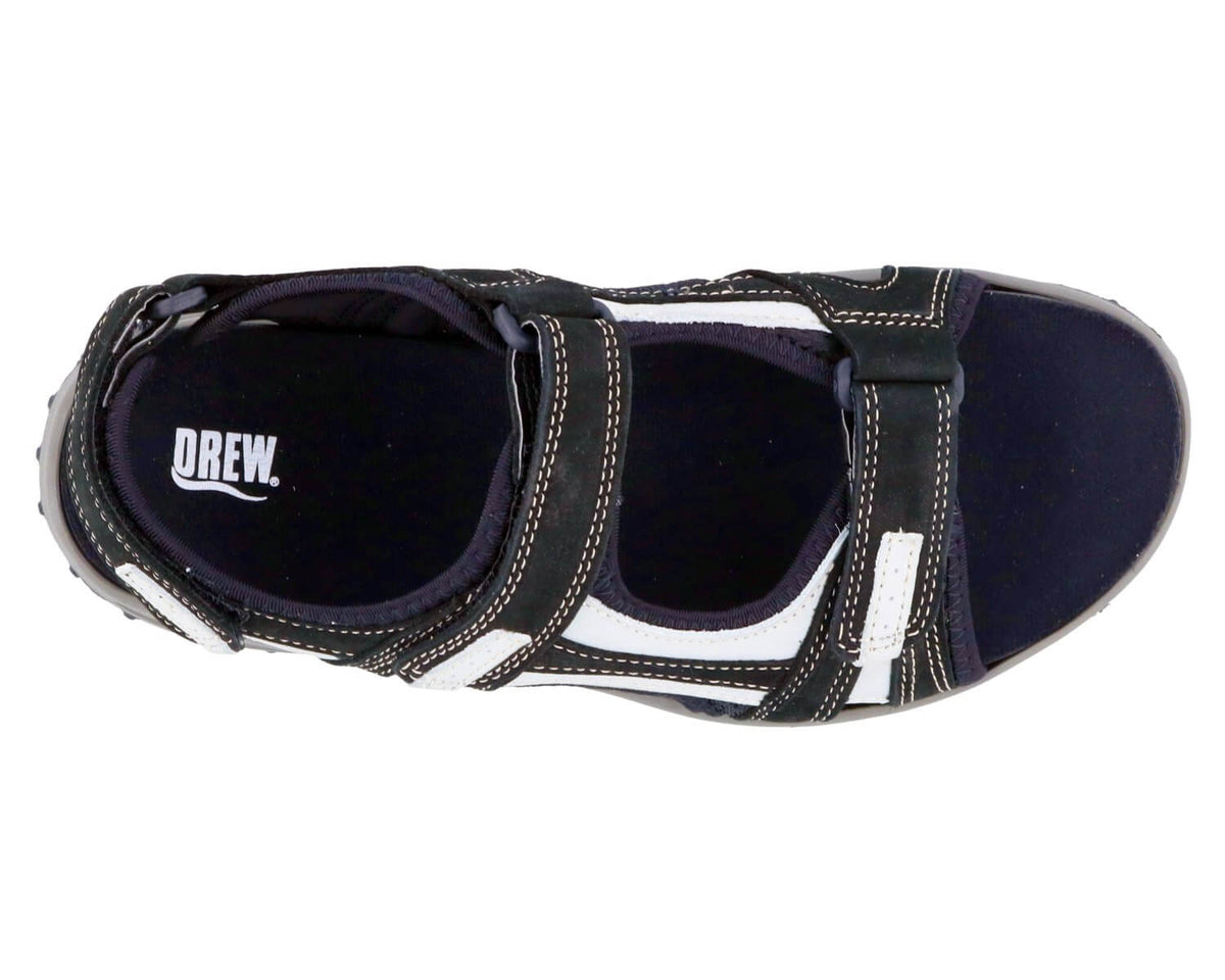 Drew Shoe Warren - Black / Grey Nubuck