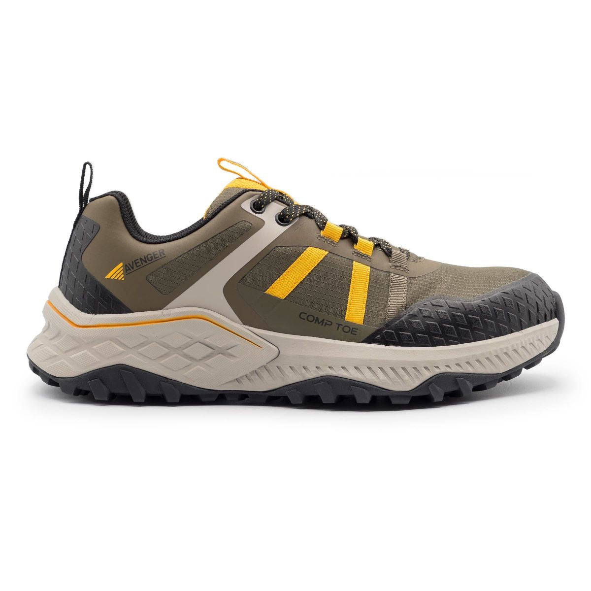 あこ Avenger A1222 Mens Aero Trail Composite Toe EH Safety Shoes | XLfeet