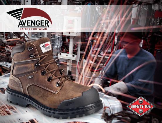 Avenger 7258 Men's 6" Waterproof Steel Toe Work Boot