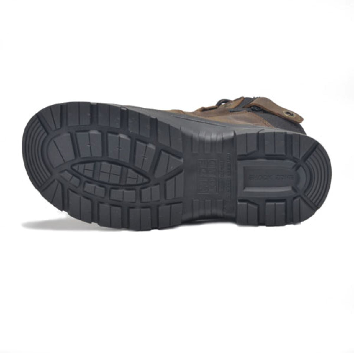 Wide Load 590CZN - 6inch Brown Soft Toe Zip / Lace Up Boot