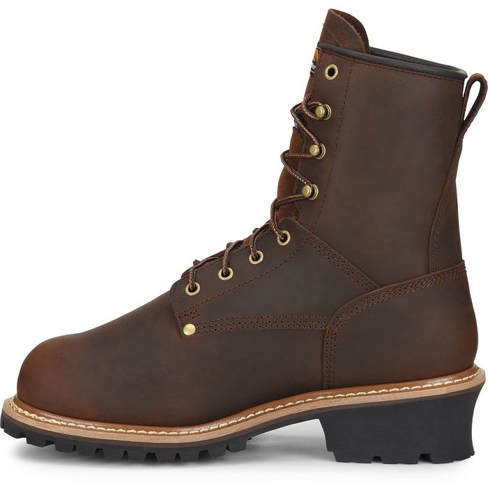 Carolina Elm Men's 8" Met Guard Insulated Waterproof Logger Boot (Steel Toe) - CA7821