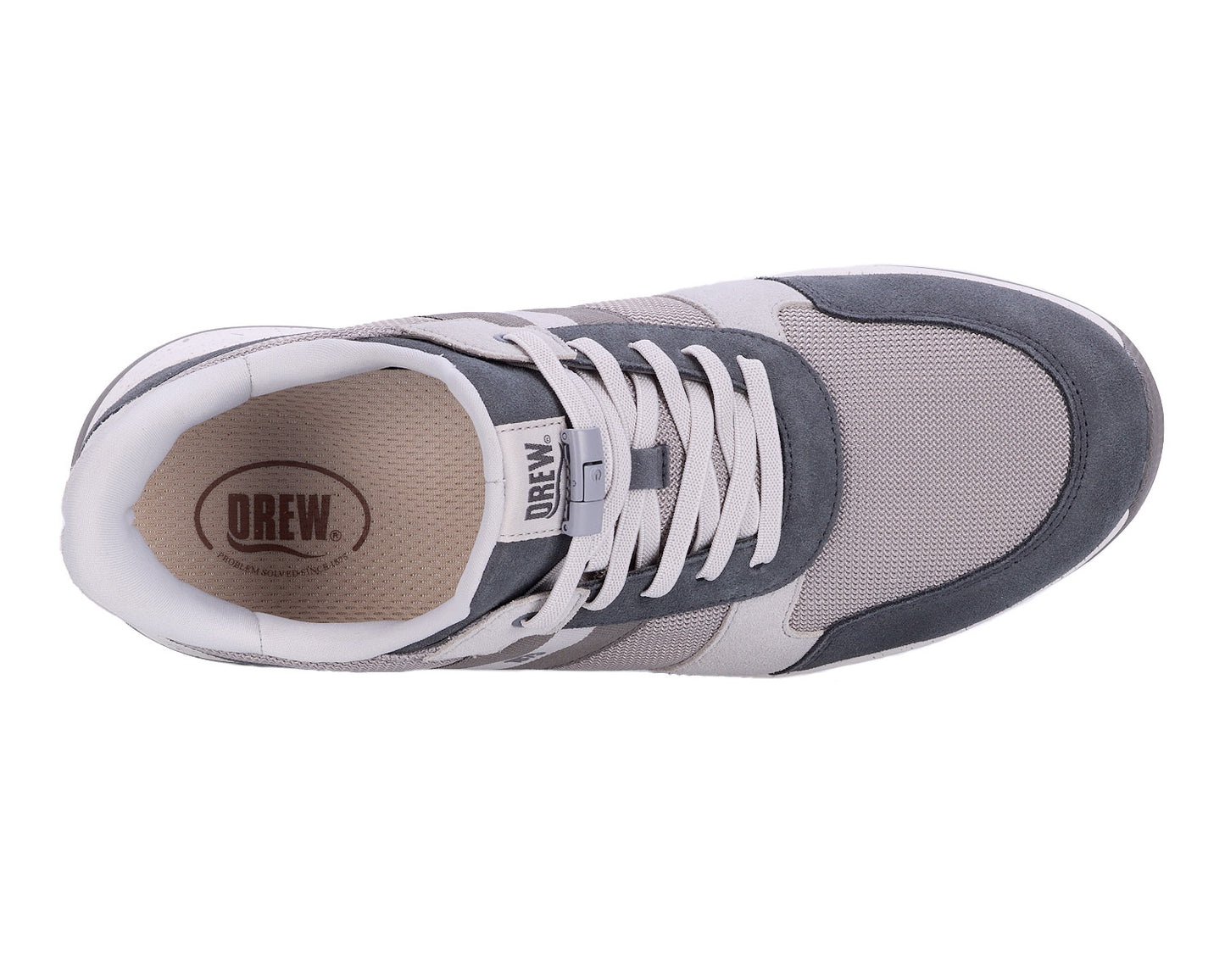 Drew Shoe Connor - Grey Suede Combo