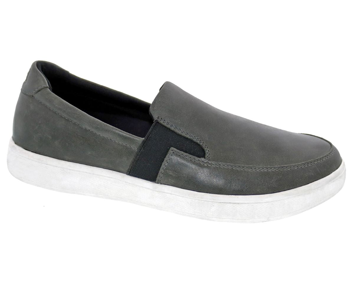 Drew Shoe Jump - Dark Grey Leather Boots