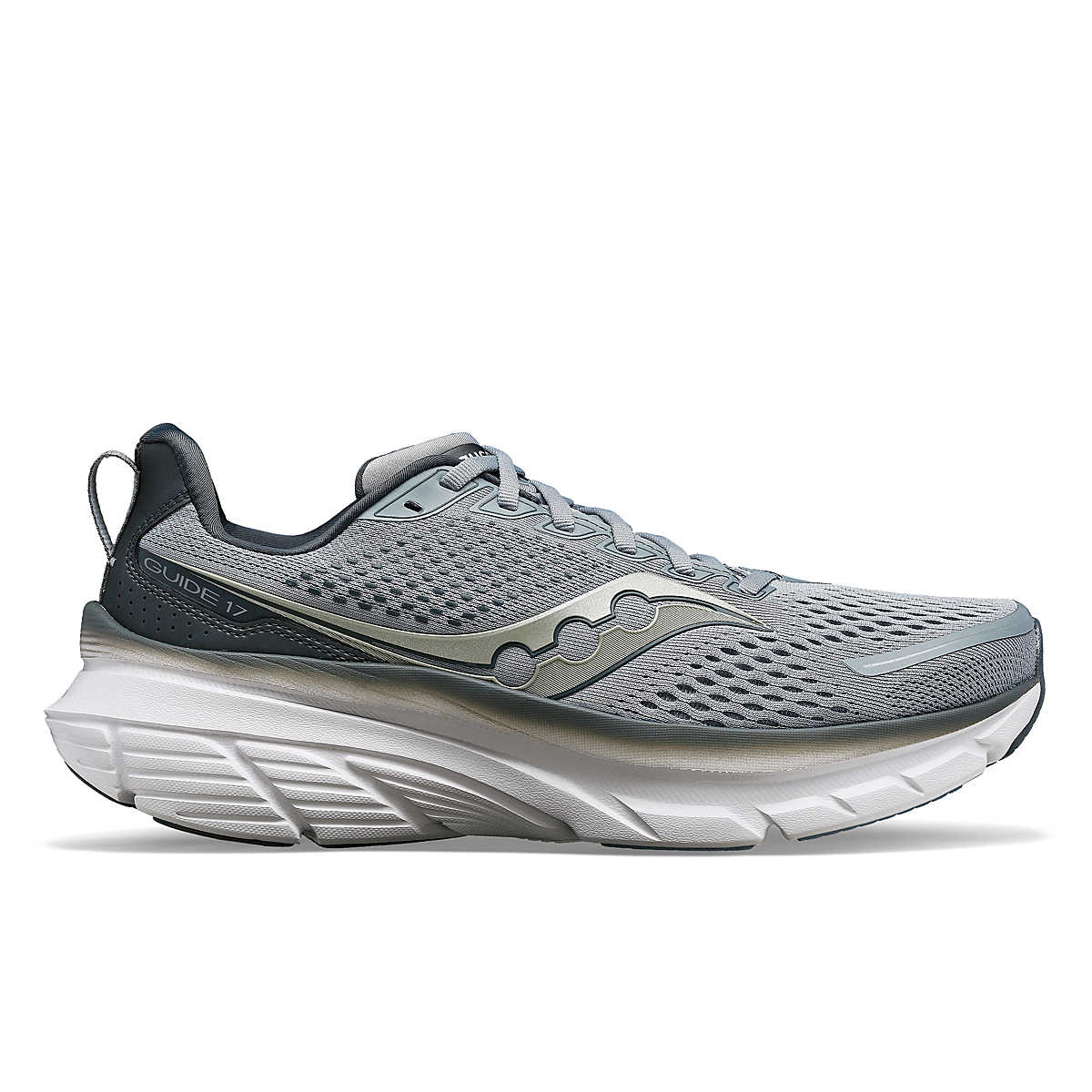 Saucony Guide 17 Extra Wide Mens Flint Shadow Running Shoe | XLfeet