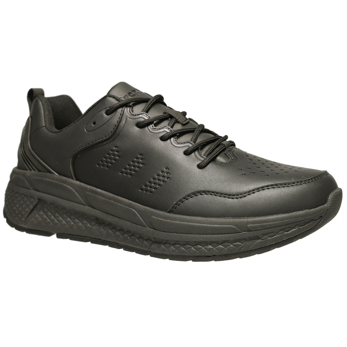 Propet Ultra Leather Men's Work Shoe - Black in 5E extra wide