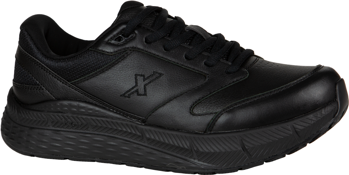 Xelero Steadfast Walker Men's Black Leather Tie Shoe