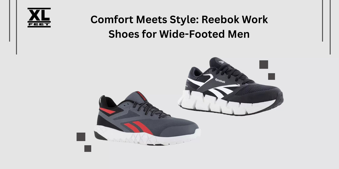 Comfort Meets Style: Reebok Work Sneakers for Wide-Footed Men