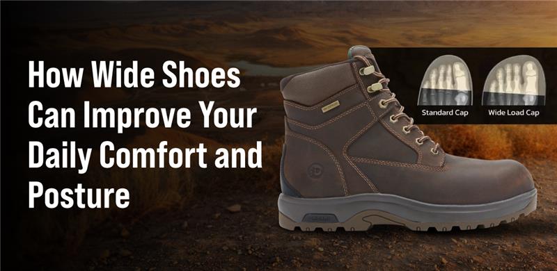 Wide Shoes for improved comfort and posture