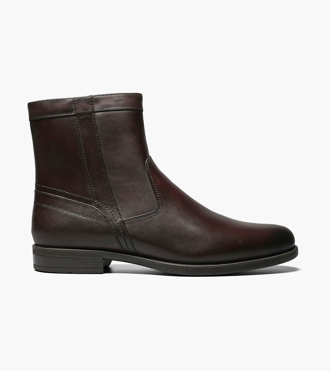 Florsheim Midtown Plain Toe Zipper Boot - Brown