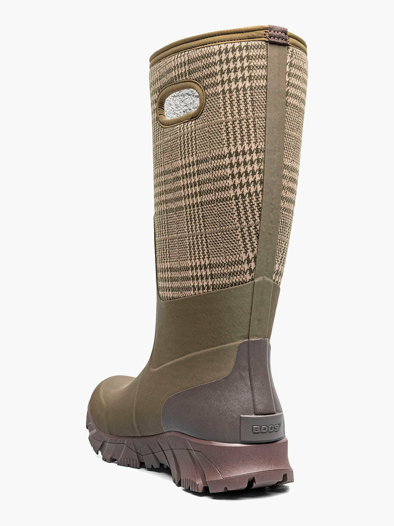 Bogs Whiteout II Plaid Women's Winter Boots - Olive Multi
