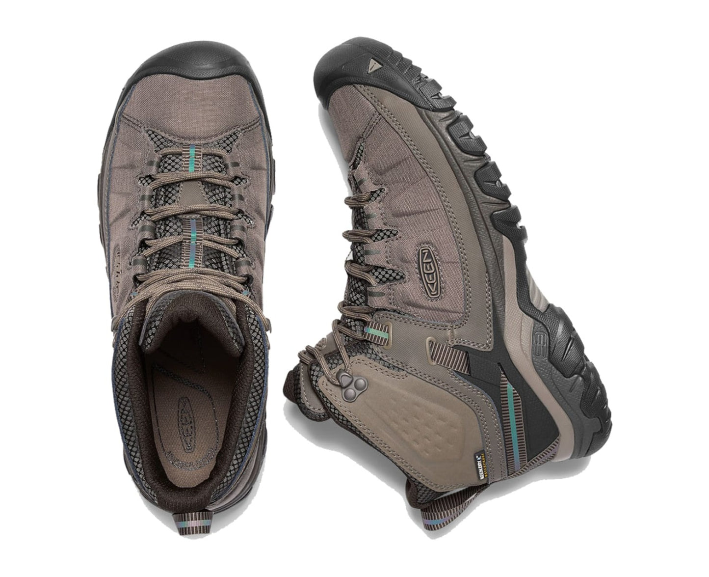 Keen Targhee EXP Mid Wide WP - Bungee Cord / Brindle Hiking Shoes