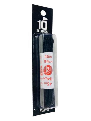 10 Seconds Nylon Boot Laces | Black