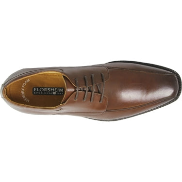 Florsheim Bike Toe Oxford Cognac Brown Dress Shoes
