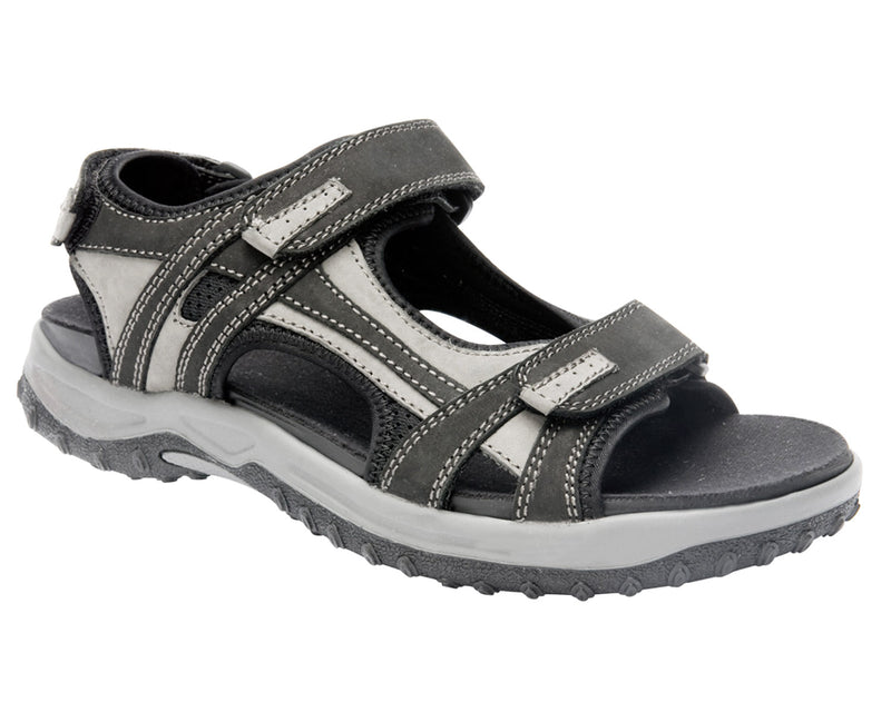 Drew Shoe Warren - Black / Grey Nubuck