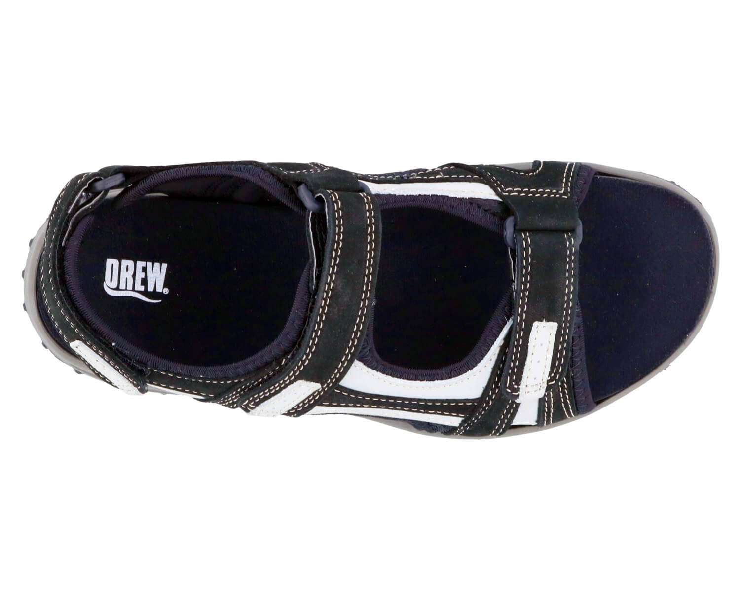 Drew Shoe Warren - Black / Grey Nubuck