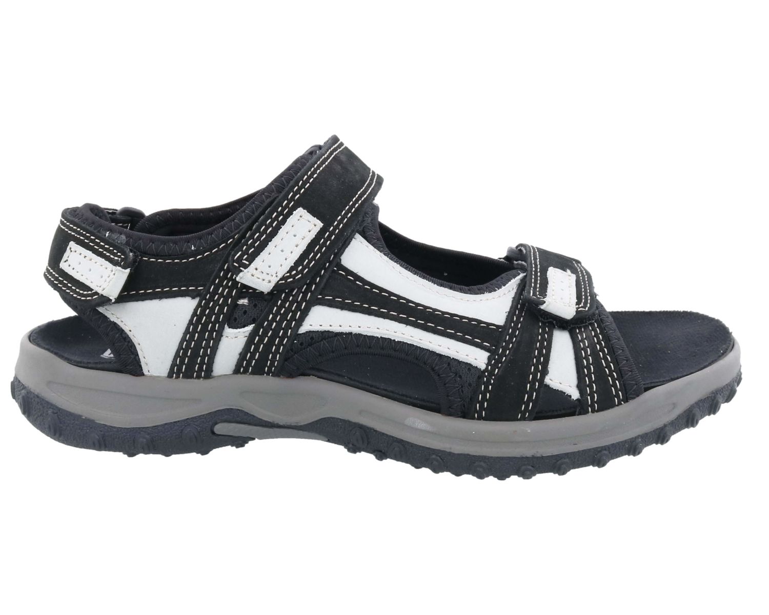 Drew Shoe Warren - Black / Grey Nubuck