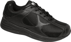 Drew Shoe Surge - Black Leather & Nubuck / Black Mesh