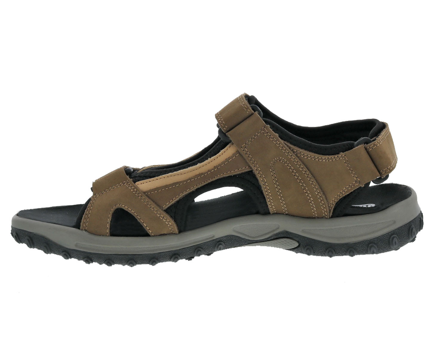Drew Shoe Warren Tan Nubuck Orthopedic Sandals