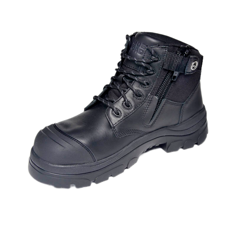 Wide Load 690BZC Composite Safety Toe Zip 6 inch Work Boot - Black - 6E Only