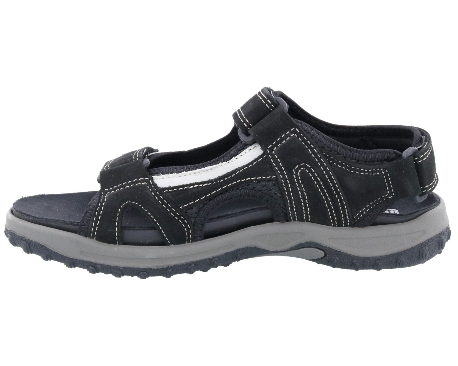 Drew Shoe Warren - Black / Grey Nubuck