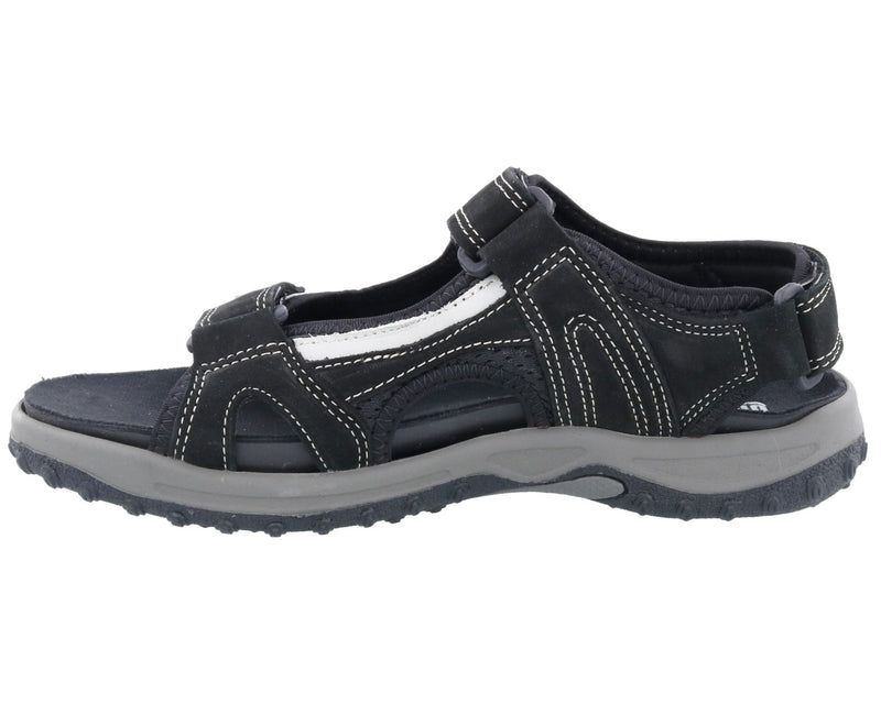 Drew Shoe Warren - Black / Grey Nubuck