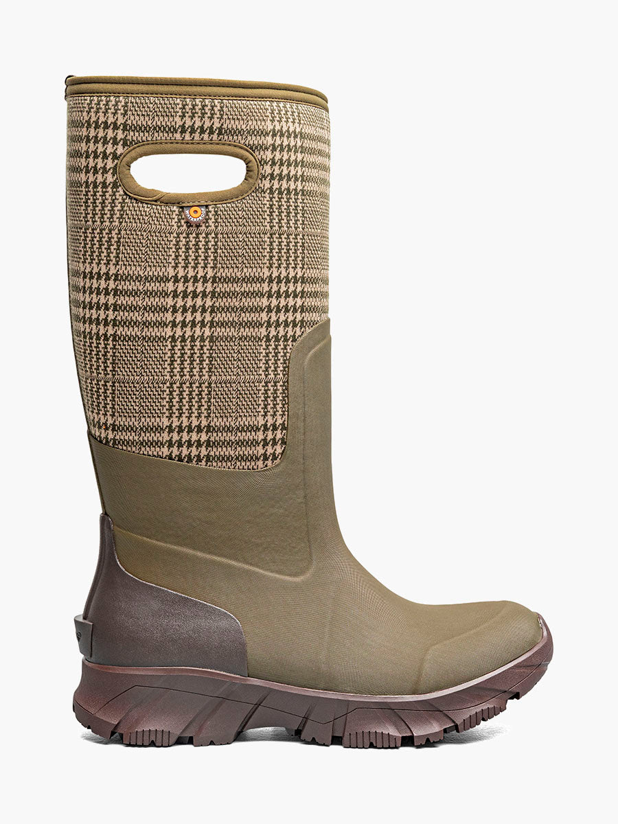 Bogs Whiteout II Plaid Women's Winter Boots - Olive Multi