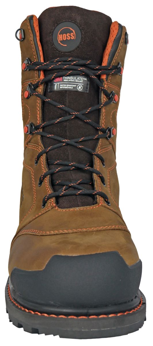 Hoss Clash 9" Brown Composite Safety Toe Waterproof - 1,000g Insulated Boot