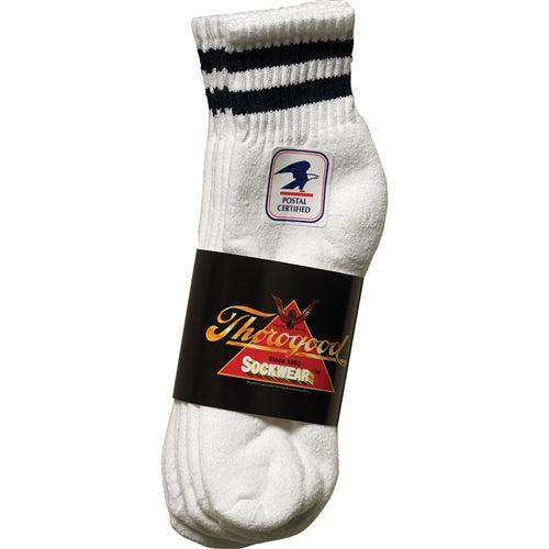 3-Pack Mini Crew - White With Postal Blue Stripes