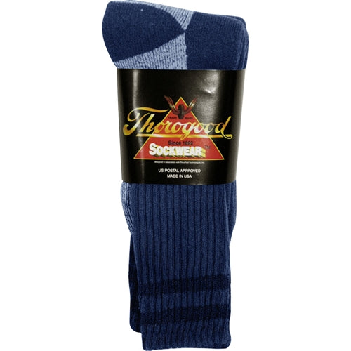 3-Pack Crew - All Navy W/Postal Stripes