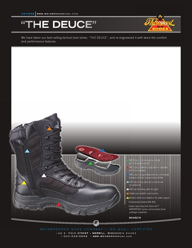 "The Deuce" Two Density Polyurethane "Shock Zone" Footbed