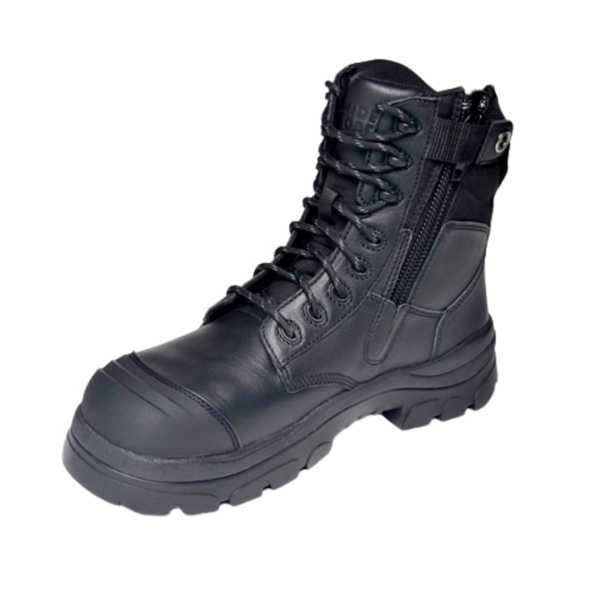Wide Load 890BZC Composite Safety Toe Zip 8 inch Work Boot - Black - 6E Only