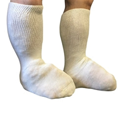 Extra Wide White Bariatric Socks - Widest Fitting Sock Period!