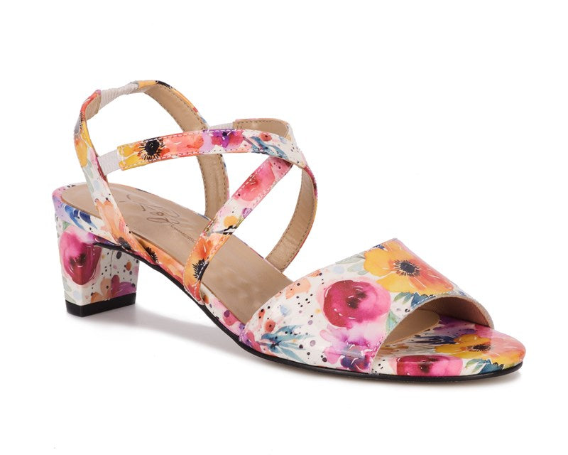 Ros Hommerson Liza Women's Wide Wide - Tropical Floral Leather