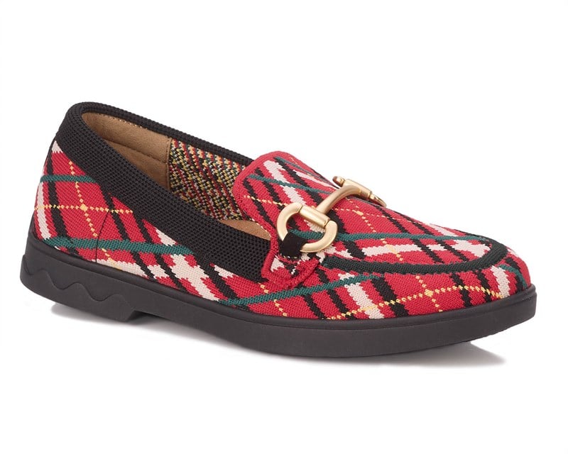 Ros Hommerson Gwyneth Women's Wide Wide - Tartan Plaid Knit