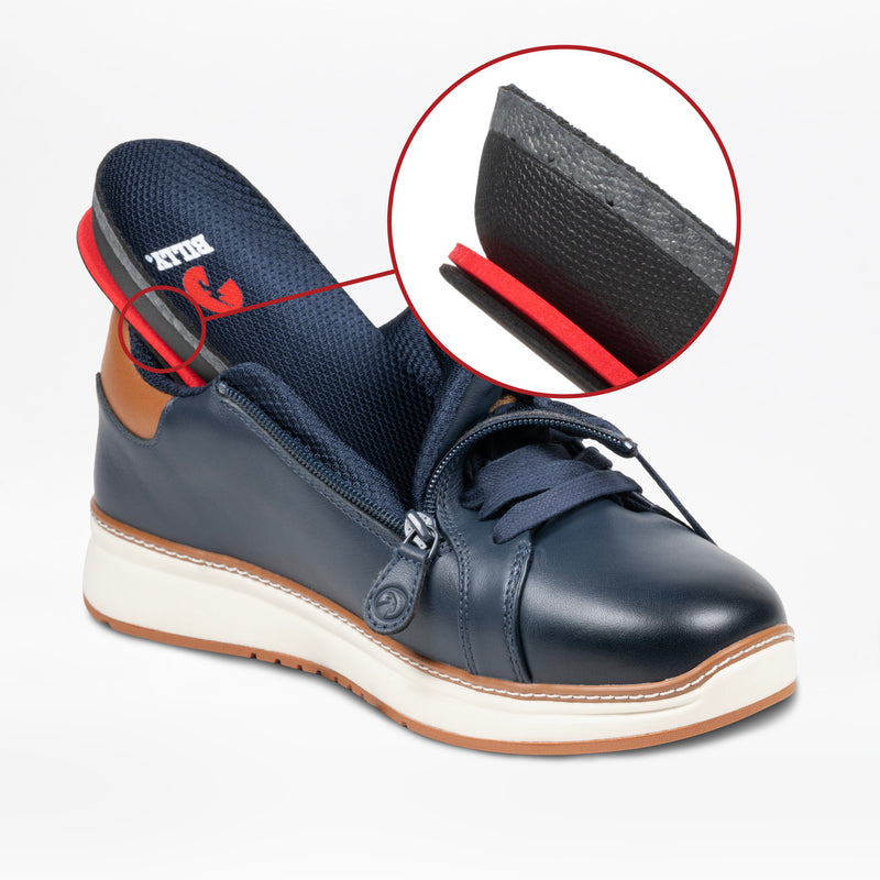 BILLY Comfort Luxe Men's Navy Leather