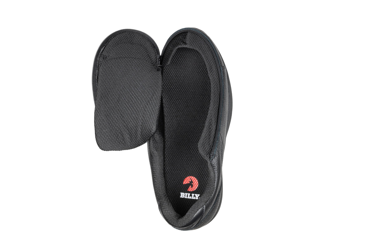 BILLY Comfort Plush Men's Black To The Floor Leather