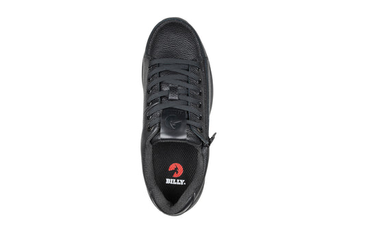 BILLY Comfort Plush Men's Black To The Floor Leather