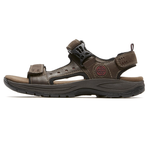 Dunham Nolan Adjustable Strap Sandals - Brown