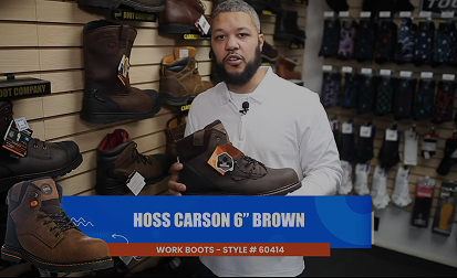 Hoss Carson 6 inch Brown Composite Toe Non Waterproof