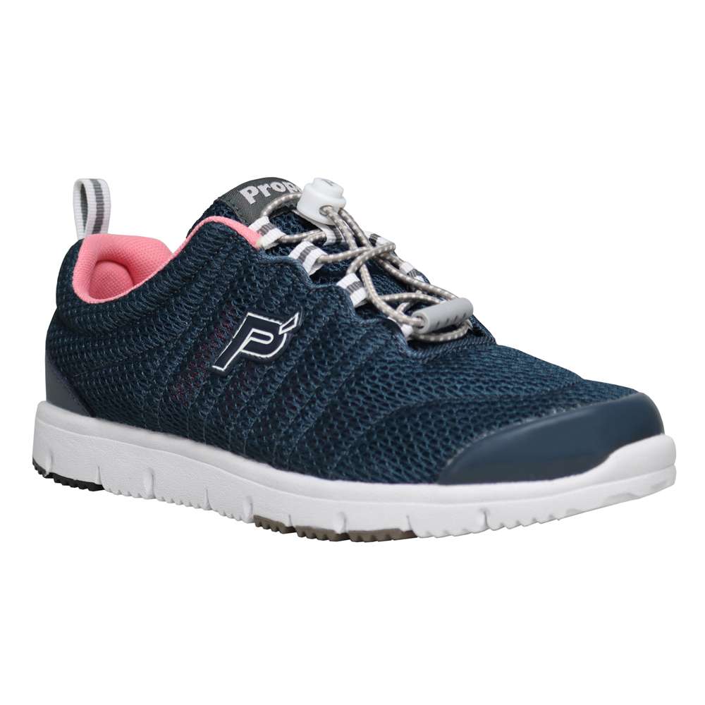 Propet TravelWalker II Women's Sneaker - Navy/Melon