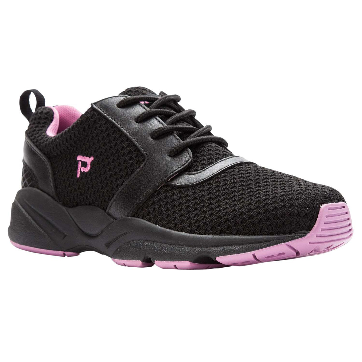 Propet Stability X Women's Walking Shoe - Black/Berry