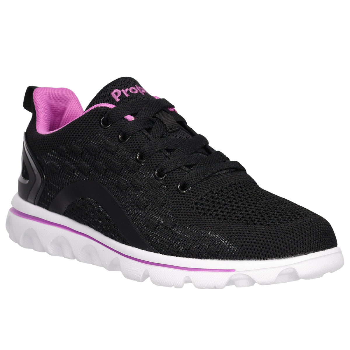 Propet TravelActiv Axial Women's Sneaker - Black/Purple