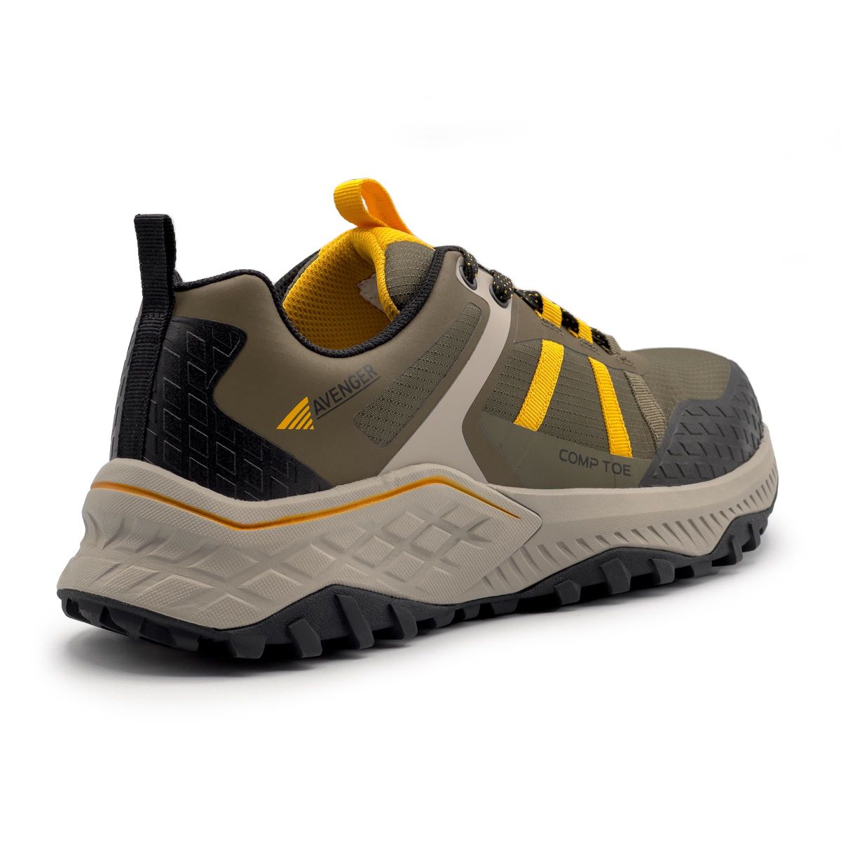 Avenger Mens Aero Trail - Composite Toe EH - Olive/Yellow