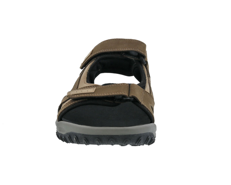 Drew Shoe Warren Tan Nubuck Orthopedic Sandals