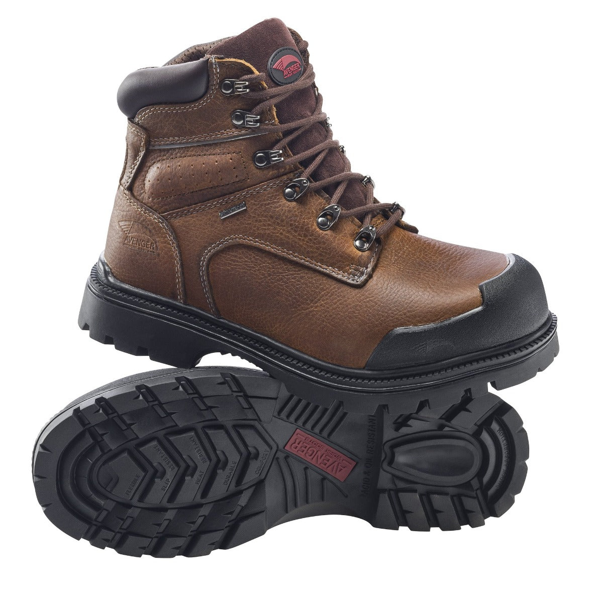 Avenger 7258 Men's 6" Waterproof Steel Toe Work Boot