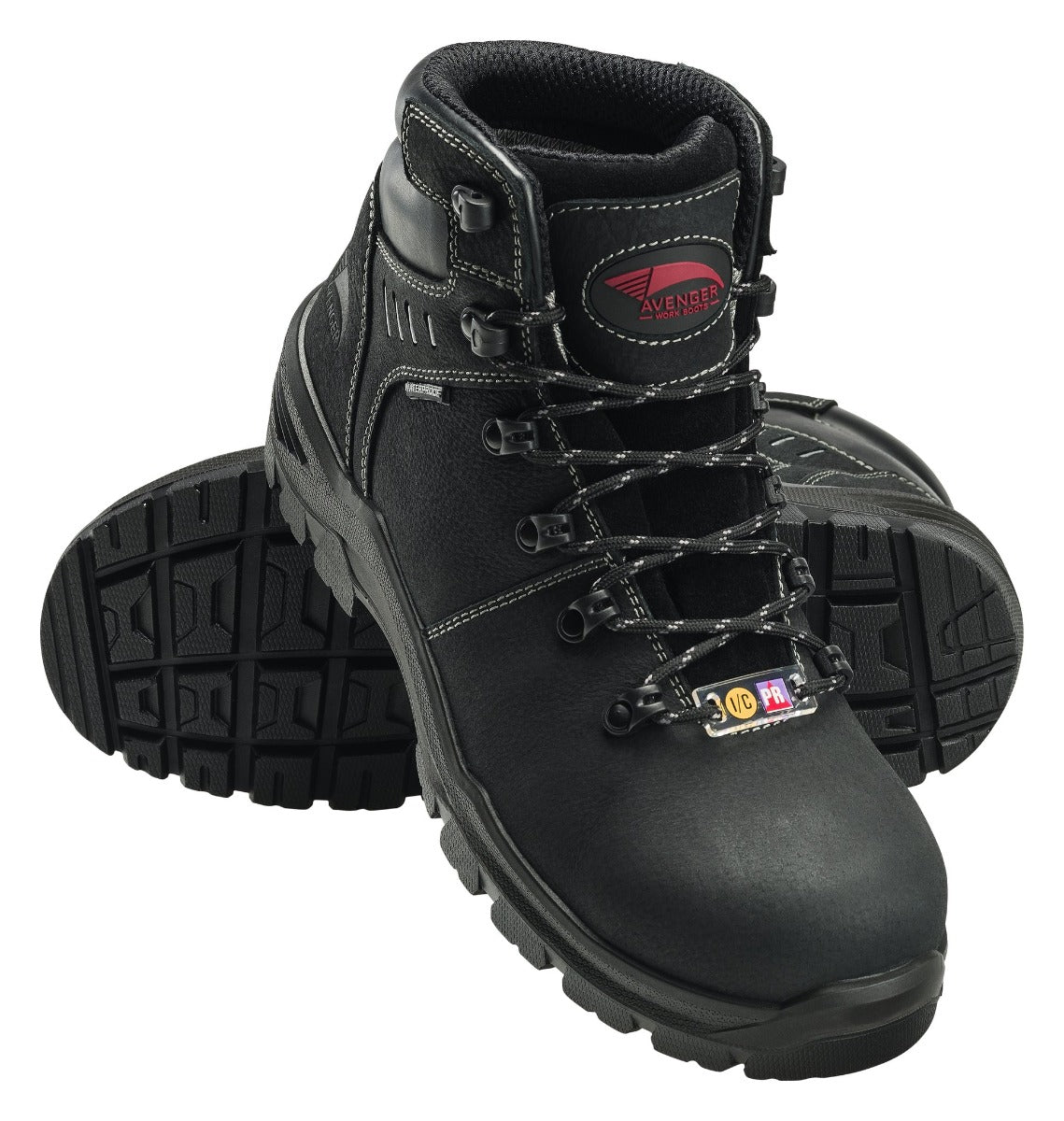 Avenger 7400 Foundation 6" Waterproof Carbon Nanofiber Toe Boot - Black
