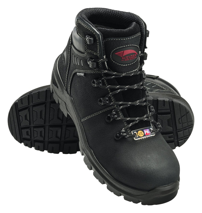 Avenger 7400 Foundation 6" Waterproof Carbon Nanofiber Toe Boot - Black