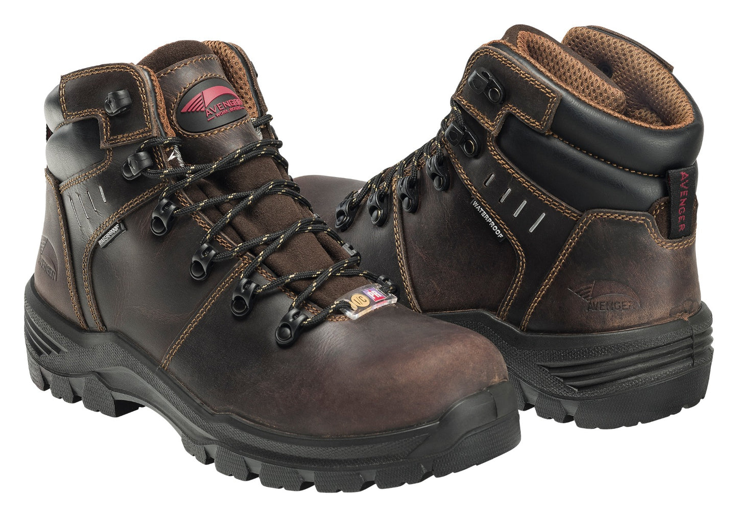Avenger 7401 Foundation 6" Waterproof Carbon Nanofiber Toe Boot - Brown